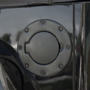 Jeep Wrangler Fuel Tank Door - Rugged Ridge - Non-Locking - Black - `97-`06